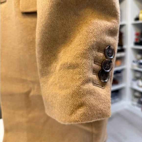 Wool Men's Tan Overcoat - Brand new - Picture 4 of 9